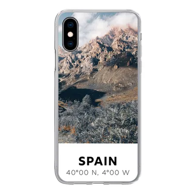 Produktbild von MuchoWow® Handyhülle Schutzhülle Hülle für iPhone X Spanien - Berge - Sommer Silikon Softcase Handy Hülle - Handyhülle