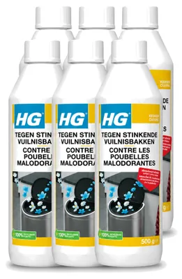 Produktbild von 6 x HG gegen stinkende Mülleimer - Geruchsneutralisator - 500 g - Vorteilspackung - 6 Stücke
