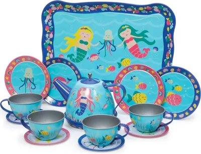 Produktbild von Schylling Meerjungfrau Teeservice - Blechspielzeug für Kinder
