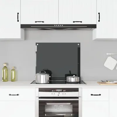 Obrázok produktu pre vidaXL Kuchynský backsplash Black 70x60 cm Tvrdené sklo