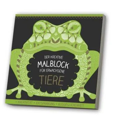 Produktbild von Malblock für Erwachsene mit CD - Tiere 2