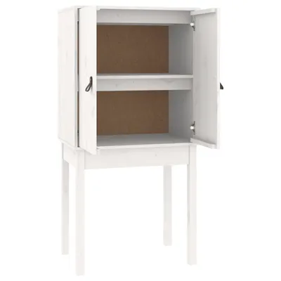 Obrázok produktu pre Vysoká skrinka biela 60x40x120 cm masívna borovica