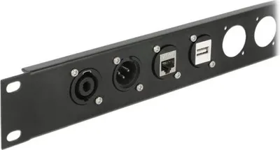 Zdjęcie produktu dla DeLOCK Moduł D-Type HDMI-A żeński do żeński, Czarny, 25,5 mm, 30,2 mm, 30,8 mm, Torebka foliowa