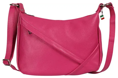 Produktbild von Florence Damen Tasche Schultertasche Leder pink fuchsia Maße 12x35x22cm OTF191P3
