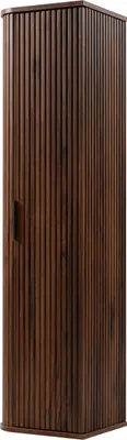 Image de Armoire de salle de bains, chêne-noyer, 139 x 35,5 x 31,5 cm