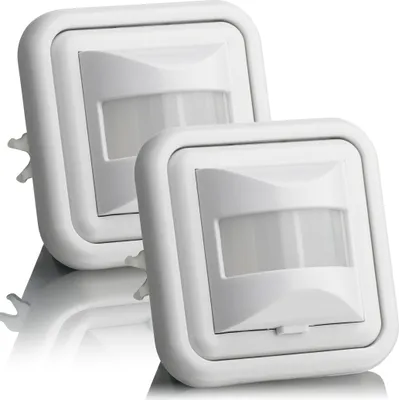 Produktbild von 2x Bewegungssensor Bewegungsmelder Unterputz, Infrarot Sensor LED Lampen SEBSON