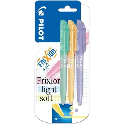 Obrázok produktu pre Zvýrazňovač Frixion Light Soft 3,8 mm softgreen,softtorange,softviolet Blister s 3 kusmi