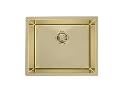 Produktbild von ALVEUS Spüle Quadrix 50 - Monarch in Farbe Gold / Flachenbündig / Flachrand / Unterbau / Küchenspüle