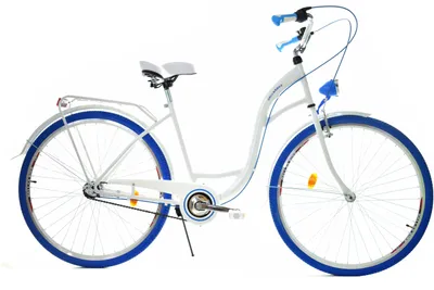 Zdjęcie produktu dla Rower Dallas City 26" 3spd - biały z niebieskim