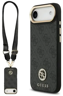 Produktbild von Etui Guess 4G Strass Logo & Big Strap    Metal Buttons Magsafe Do Iphone Air Czarny