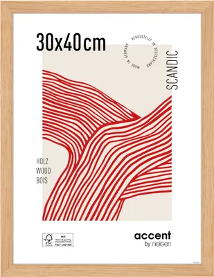 Produktbild von accent by nielsen Holz Bilderrahmen Scandic, 30x40 cm, Eiche