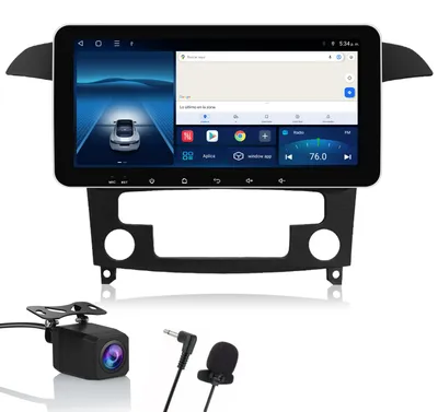 Obrázok produktu pre 10,33-palcové autorádio s Androidom pre Ford S-Max WA6 (modelové roky 2007-2015), s pamäťou 6+128 GB, podporou CarPlay a Android Auto, 4G LTE, s cúvacou kamerou a mikrofónom, GPS, Wi-Fi a DAB+
