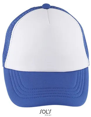 Immagine prodotto di SOLs 03091 | Cappello per bambini Cappello per bambini a bolle, a 5 pannelli - Colore: Bianco/Blu reale - Taglia: Unica