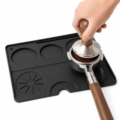Produktbild von Espresso Tamper Matte Silikon, rutschfeste Kaffee Tamper Unterlage Barista Pad hitzebeständig für Siebträger & Espresso Maschine