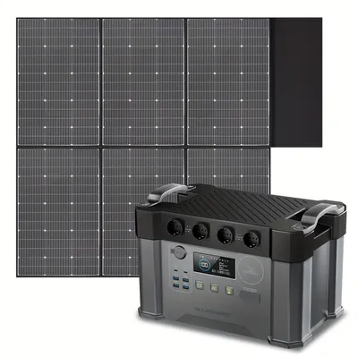 Productafbeelding van Zonnegenerator - Powerstation - Stroomgenerator - Draagbare Energiecentrale - Solar Powerbank