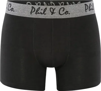 Produktbild von 2-Pack Retropants "Jersey" (Schwarz/Anthrazit) XL