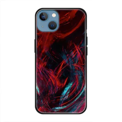 Produktbild von König Design Hülle kompatibel mit Apple iPhone 13 Kunststoff Soft Handyhülle - Handy Case Abstrakt