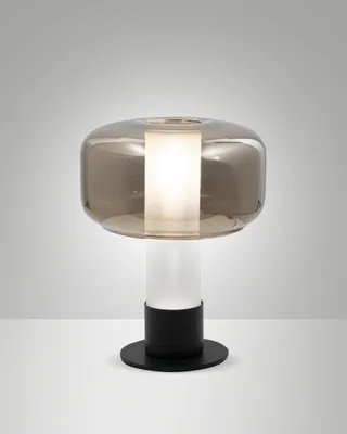 Produktbild von Flick Gold Tischleuchte, Gestell aus Metall und Borosilikatglas, Touch-Dimmer, E14 15W Fassung, IP20 - Flick