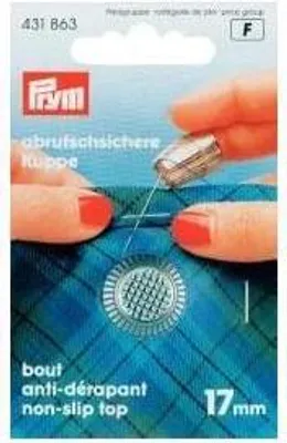 Produktbild von Prym Fingerhut silberfarbig 1 St. mit Anti-Rutsch-Kante Stärke 17.0 mm