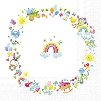 Produktbild von WREATH FOR A BABY Lunch-Servietten L1046500