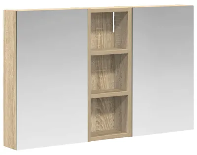 Obrázek produktu pro Sada koupelnových skříněk s policí 3 pcs 80 x 10,5 x 50 cm