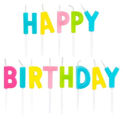 Zdjęcie produktu dla Świeczki pikery Happy Birthday - 13 szt.