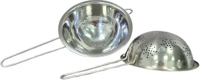 Produktbild von Stielsieb Edelstahl Küche 20 cm Außenmaß Stiellänge 14 cm