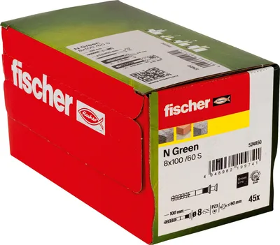 Produktbild von Fischer Nageldübel N Green 8x100/60 S (45)