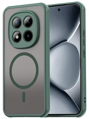 Obrázok produktu pre Magnetické puzdro pre Xiaomi Redmi Note 15 5G, puzdro Magsafe, ochranné puzdro, odolné proti nárazom, TPU rám, silný magnetický krúžok, zelené