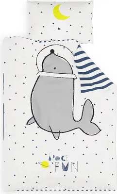 Produktbild von SLEEPWISE Kinderbettwäsche 135x200 |   2tlg. Bettwäsche Kinder mit Kissenbezug 80x80 cm | Extraweiche Mikrofaser Kinder Bettwäsche Set mit Reißverschluss | Space fun