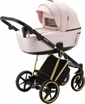 Produktbild von Adamex Belissa Special Edition Pink/Gold 2-in-1 Kinderwagen