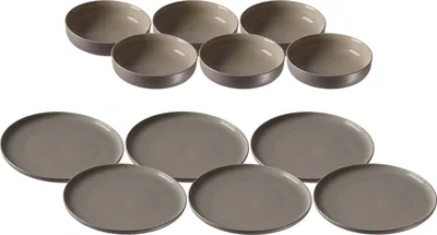 Produktbild von Ritzenhoff & Breker JASPER Teller & Schalenset 12-tlg. taupe