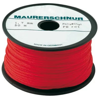 Obrázek produktu pro Zednická šňůra Overmann PE 1,7 mm 50 m zelená