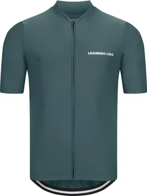 Produktbild von LEANDRO LIDO "Portofino" Kurzarm-Radtrikot | Mit reflektierendem Logo & Details | Atmungsaktiv | Taschen am Rücken | grün | Gr. L | LL-110