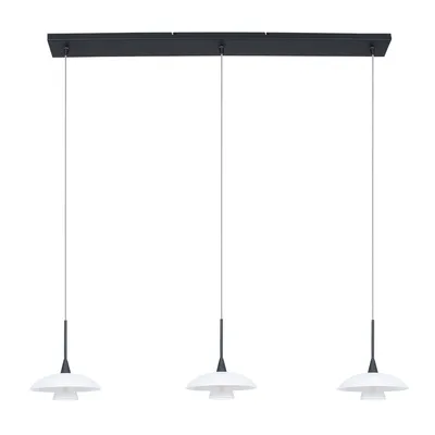 Immagine prodotto di Lampada a sospensione - nero - Tallerken - vetro metallo - grande lampada da tavolo da pranzo - G9 - 2654ZW - Steinhauer