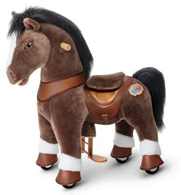 Image de PonyCycle Cheval Porteur Enfant Modele Y marron
