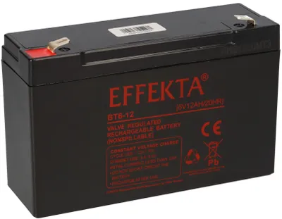 Zdjęcie produktu dla Effekta BT 6-12 akumulator ołowiowo-polimerowy AGM VRLA 6V 12Ah