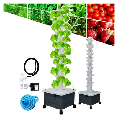 Produktbild von Vertikaler Pflanztopf mit 45 Löchern, Turm-Hydrokultur-Anbau, Indoor-Kit