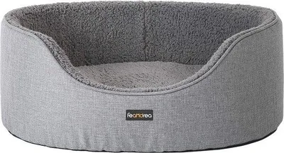 Productafbeelding van Famanu hondenbed met omkeerbaar kussen – Comfortabel en antislip – 73 x 60 x 27 cm