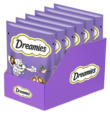 Produktbild von Dreamies mit köstlicher Ente 6x60g (360g) Katzenleckerlis