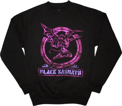 Image de Black Sabbath - Sweat-shirt "Neon Pink Henry" pour homme/femme unie RO12066 (S) (Noir)