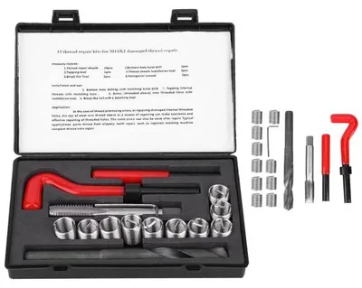 Immagine prodotto di Kit di strumenti per la riparazione di filettature - Set da 15 pezzi, filettatura M14 x 2