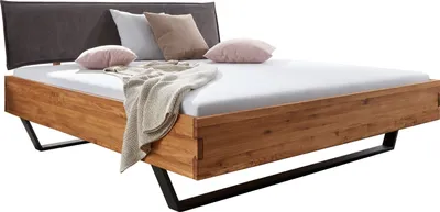 Produktbild von >BE-0573< in braun aus Wildeiche massiv geölt - 1650x95x213cm (BxHxT)