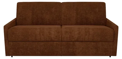 Produktbild von 4-Sitzer-Schlafsofa mit Express-Ausklappmechanismus aus terrakottafarbenem Stoff – Liegefläche 160 cm – 22 cm dicke Matratze mit Memory-Schaum von CALIFE