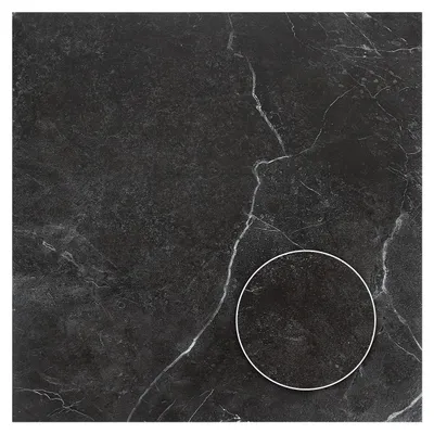 Produktbild von Vigevee Vinyl Bodenfliesen 1 m² Selbstklebend Marmor Schwarz 11 Stück Marmor Nachbildung Fliesen Design Bodenbelag gefühlsecht