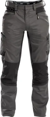 A pair of work pants on a white background.