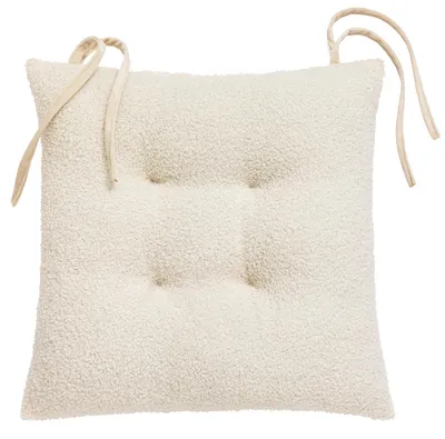 Zdjęcie produktu dla Poduszka na krzesło pikowana WOOLY, beżowa, 38 x 38 cm