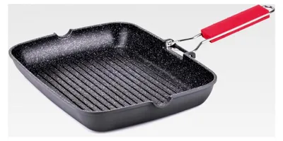 Produktbild von Grillpfanne 24 x 34 cm mit Klappgriff für Induktion