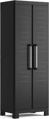 Produktbild von Keter Storage Cabinet Detroit High Black: 65 x 45 x 182 cm / Multipurpose Storage Cabinet Velikost: 65 x 45 x 182 cm Model: Multipurpose Storage Cabinet
