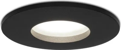 Produktbild von hoftronic LED Einbaustrahler 4W GU10 6500K IP44 Schwarz Dimmbar